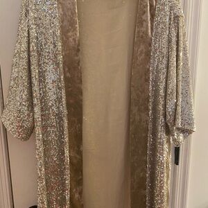 Kohl's Champagne Sequin Kimono